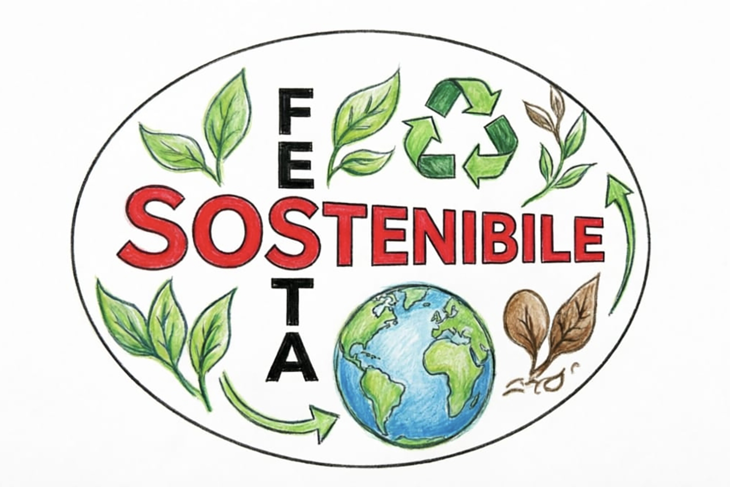 Simboli della sostenibilità - immagine realizzata dalla studentessa Fa Nanyu