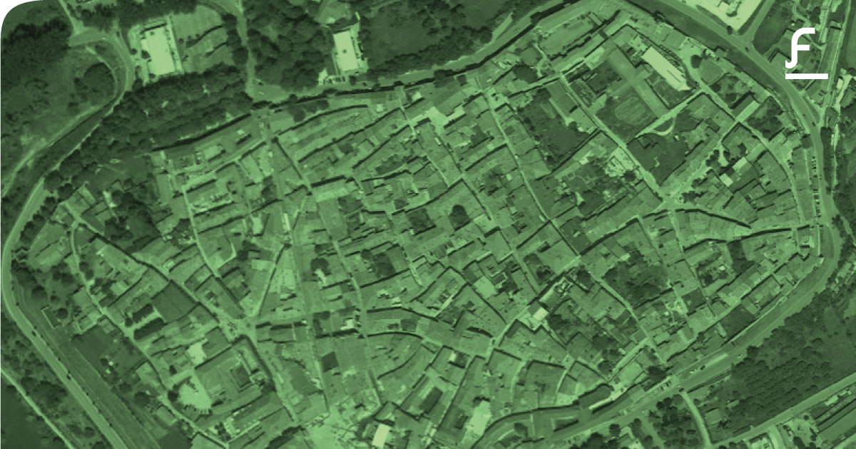view of Norcia from above