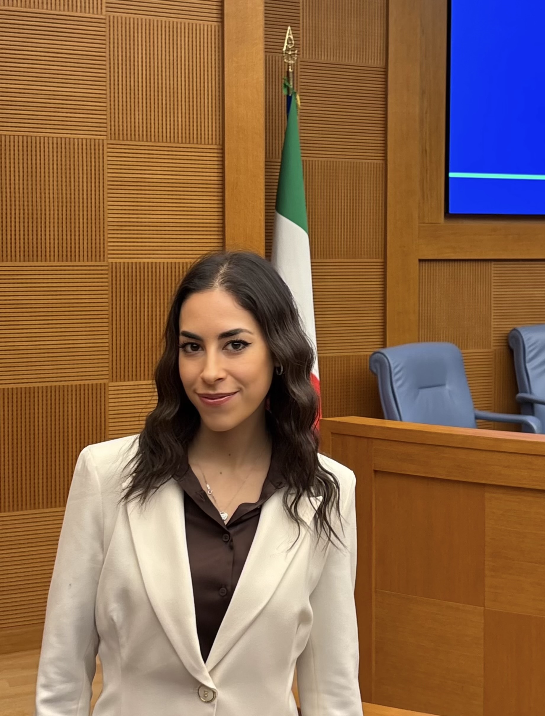 Primo piano della dottoranda