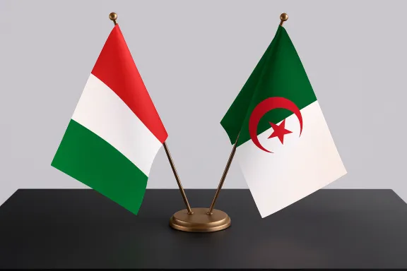 bandiere di Italia e Algeria