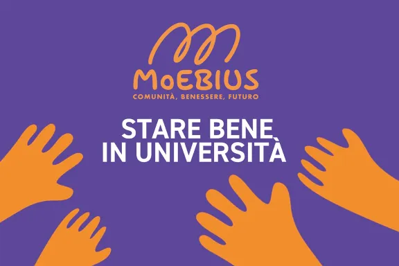 banner del progetto Moebius con logo e mani
