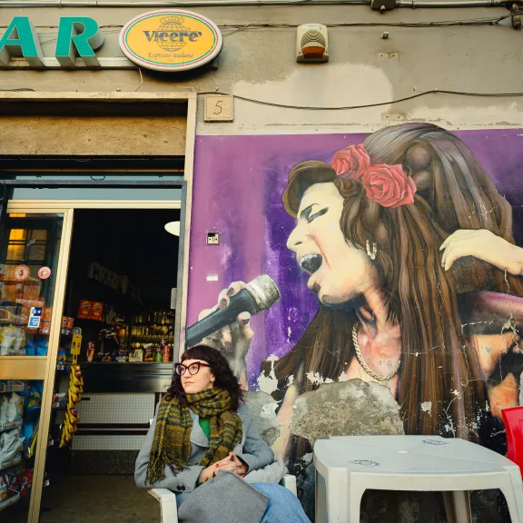 Cecilia Emma Sottilotta in una foto della mostra