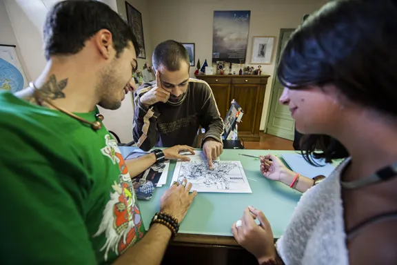 students of various nationalities