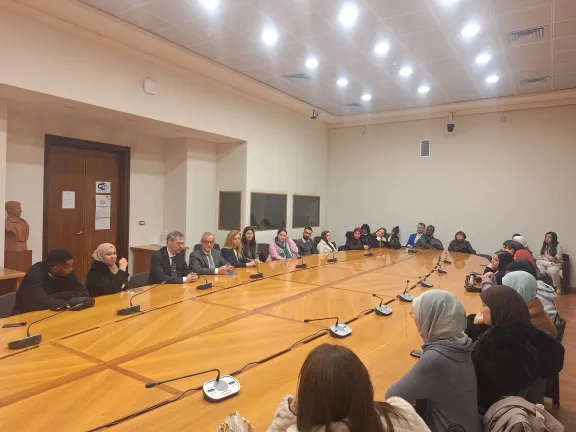 Gli studenti e le studentesse del progetto ITALYOU in visita alla Farnesina