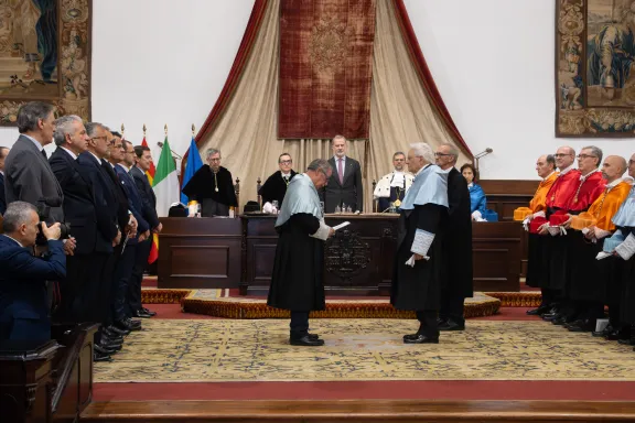 cerimonia di conferimento del Dottorato Honoris Causa al Presidente della Repubblica Italiana