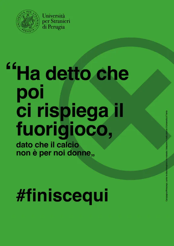 Ha detto che poi ci rispiega il fuorigioco, dato che il calcio non &egrave; per noi donne