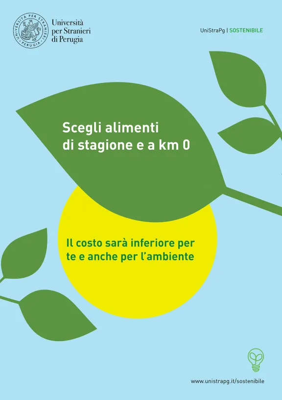 Scegli alimenti di stagione e a km 0
