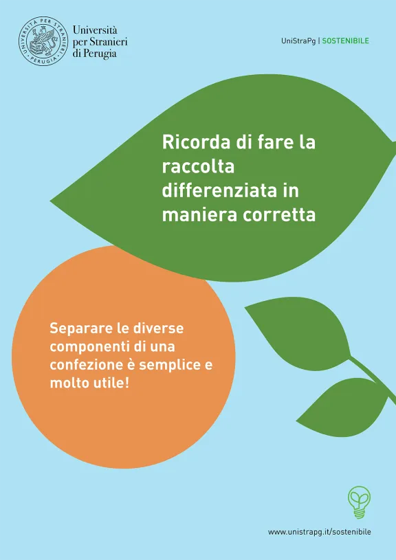 Ricorda di fare la raccolta differenziata in maniera corretta