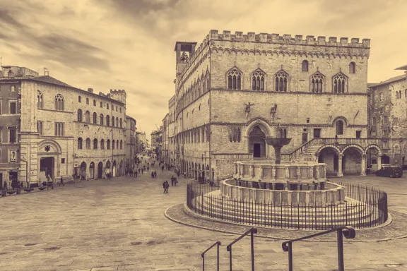 uno scorcio del centro storico di Perugia