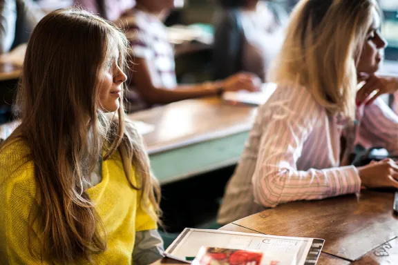 studentesse a lezione